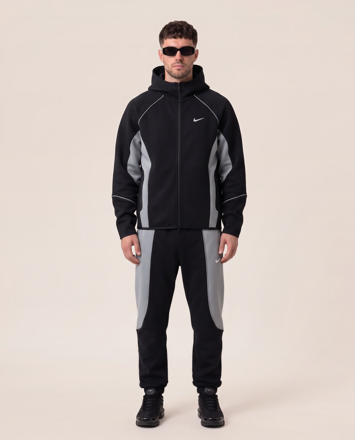 Nike x NOCTA Tech Fleece tracksuit, black and grey
