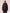 Moncler hooded down jacket with fur trim in black, front view