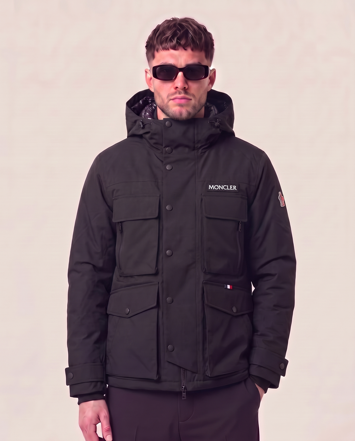 Moncler Grenoble ski jacket in black