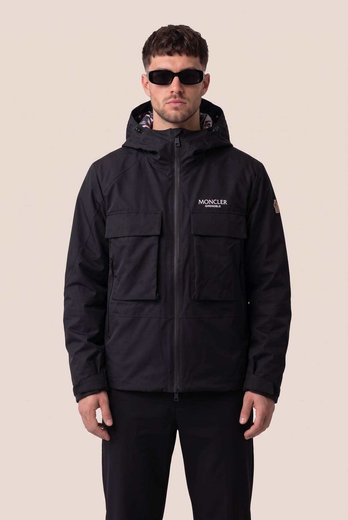 Moncler Grenoble ski jacket in black