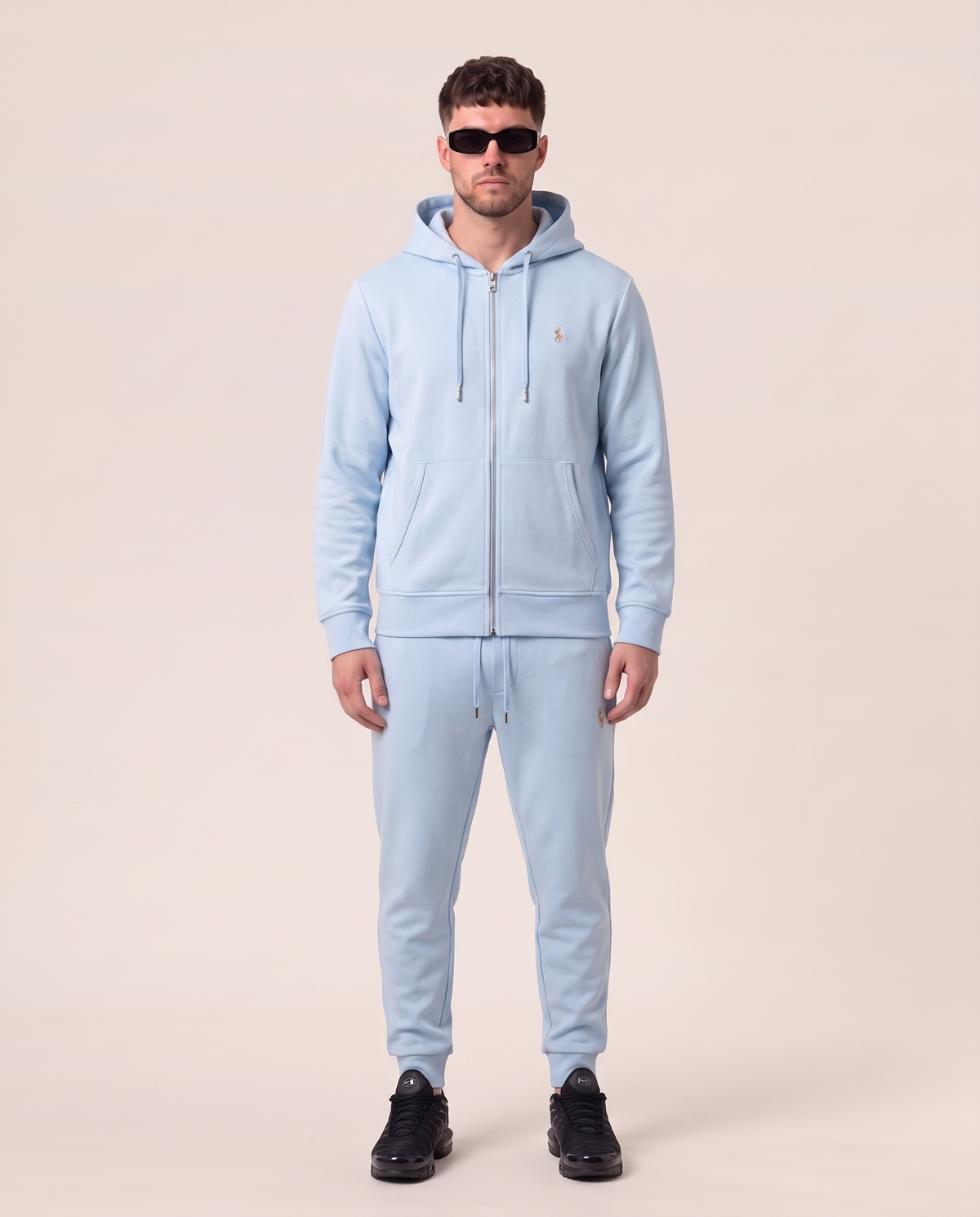 Ralph Lauren hooded tracksuit in light blue